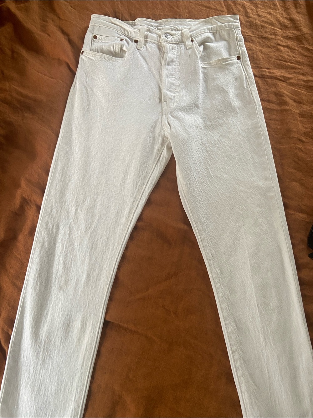 Levi's women’s 501 classic  Straight White Jeans